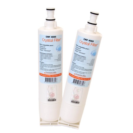 Filtre Crystal Filter® CRF4088 compatible Whirlpool SBS001 (Lot de 2)