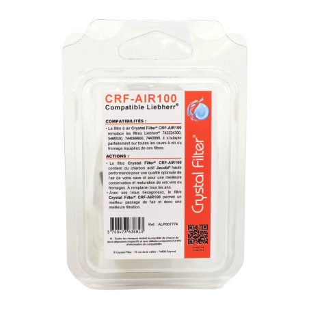 Filtre CRF-AIR100 - Crystal Fiter® - Compatible 743324300 pour cave à vin Liebherr®