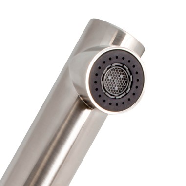 Robinet 3 voies avec douchette - Milano - Nickel Brossé