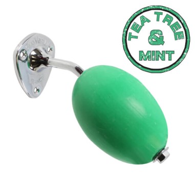 Savon vert rotatif "Tea Tree and Mint" Provendi avec porte-savon chromé à écrou