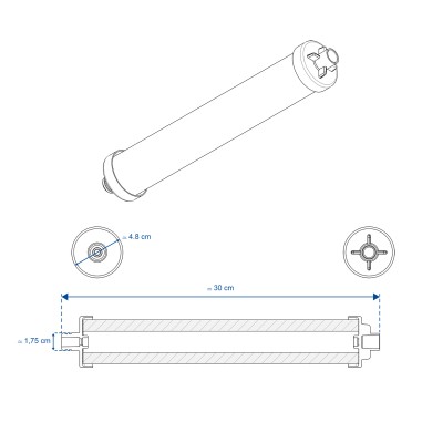 Cartouches et membrane Crystal Filter® compatibles Culligan® AC30® - tube 1/4''