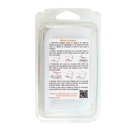 Filtre Crystal Filter® GRV001 CRF4001 compatible Whirlpool® GRV001 / GRV002 (lot de 3)