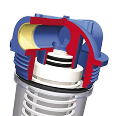 Carter porte filtre 3P 20'' Senior BX entrée/sortie 1' femelle