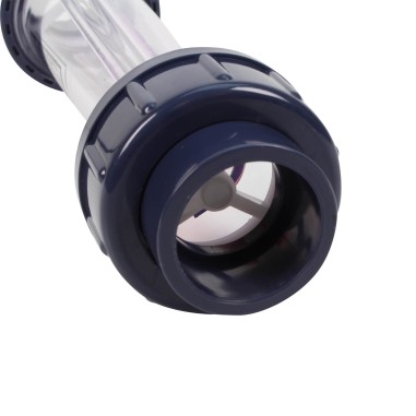 Débitmètre à ludion - flotteur ABS 600-6000L/h - Raccords PVC 40 mm à coller 
