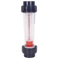 Débitmètre à ludion - flotteur ABS 600-6000L/h - Raccords PVC 63 mm à coller 