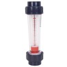 Débitmètre à ludion - flotteur ABS 1000-10000L/h - Raccords PVC 63 mm à coller 