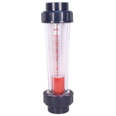 Débitmètre à ludion - flotteur ABS 12000-60000L/h - Raccords PVC 75 mm à coller 