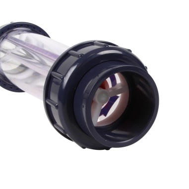 Débitmètre à ludion - flotteur ABS 12000-60000L/h - Raccords PVC 75 mm à coller 