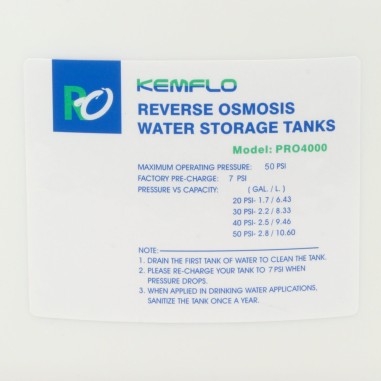 Réservoir pour osmoseur - 4 Gallons