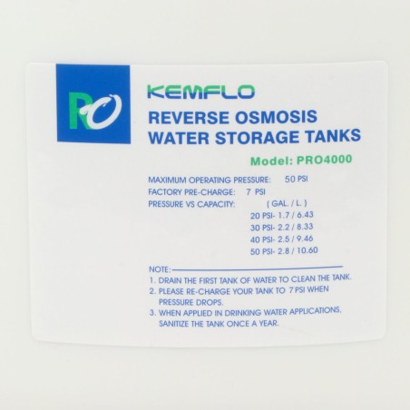 Réservoir pour osmoseur - 4 Gallons