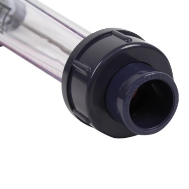 Débitmètre 6-60L/h à ludion - flotteur ABS - Raccords PVC 20 mm à coller 