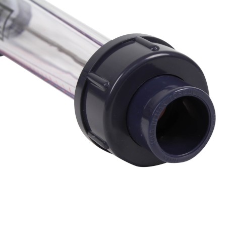 Débitmètre 6-60L/h à ludion - flotteur ABS - Raccords PVC 20 mm à coller 