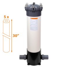 Filtre multi-cartouches FHPVC-30x5-B2 Crystal Filter® - 5 x 30 pouces