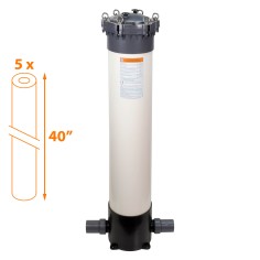 Filtre multi-cartouches FHPVC-40x5-B2 Crystal Filter® - 5 x 40 pouces