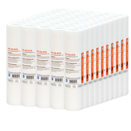 Cartouche PP-05-978 sédiment SPUN 9''7/8 - Filtre 5 µm - Crystal Filter® (carton de 50)