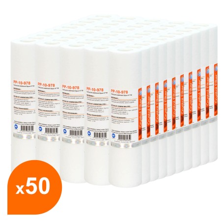 Cartouche PP-10-978 sédiment SPUN 9''7/8 - Filtre 10 µm - Crystal Filter® (carton de 50)