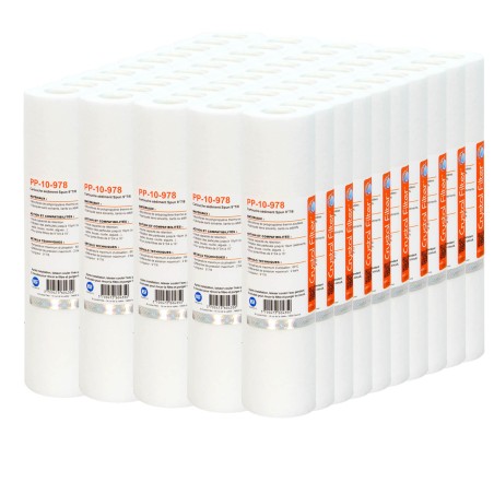 Cartouche PP-10-978 sédiment SPUN 9''7/8 - Filtre 10 µm - Crystal Filter® (carton de 50)