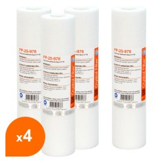 Cartouche PP-25-978 sédiment SPUN 9''7/8 - Filtre 25 µm - Crystal Filter® (lot de 4)