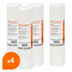 Cartouche SW-50-978-PP sédiment bobinée 9''7/8 - filtre 50 µm - Crystal Filter® (lot de 4)