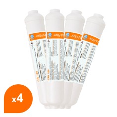 Cartouche charbon actif granulés GAC 1/4'' - Crystal Filter® CRI 100 (lot de 4)