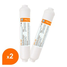 Cartouche charbon actif granulés GAC 1/4'' - Crystal Filter® CRI 100 (lot de 2)