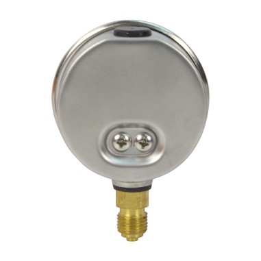 Manomètre inox - Insert laiton - 0-10 bars ø 63 - 1/4'' - Radial /  Glycérine
