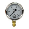 Manomètre inox - Insert laiton - 0-25 bars ø 63 - 1/4'' - Radial / Glycérine