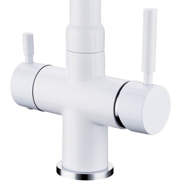 Robinet mitigeur 3 voies - Denali - Blanc