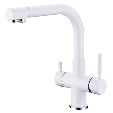 Robinet mitigeur 3 voies - Denali - Blanc