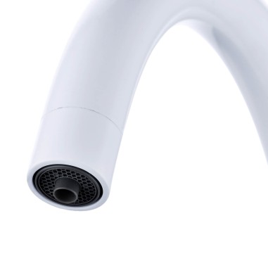 Robinet col de cygne 3 voies -  Biscayne V2 - Blanc