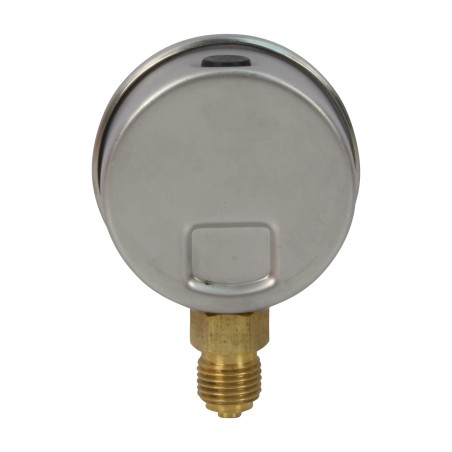 Manomètre inox - Insert laiton - 0-6 bars ø 50 - 1/4'' - Radial /  Glycérine
