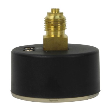 Manomètre plastique - Insert laiton - 0-10 bars ø50 - 1/4'' - Axial / sec