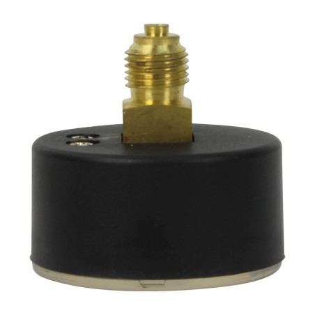 Manomètre plastique - Insert laiton - 0-10 bars ø50 - 1/4'' - Axial / sec