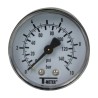 Manomètre plastique - Insert laiton - 0-10 bars ø50 - 1/4'' - Axial / sec