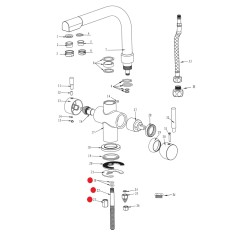 Tige filetée pour eau filtrée robinet Denali 2