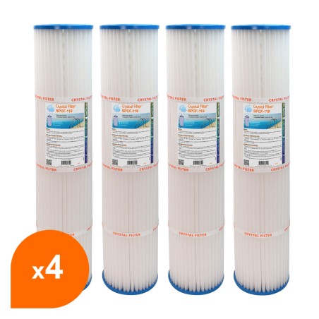 Filtre SPCF-119 - Crystal Filter® - Compatible Pentair® QUAD DE 80 (lot de 4)