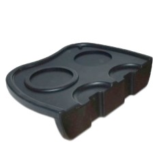 Tapis de tassage Barista en silicone noir - Filter Logic® CFL-645B