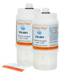 Filtre CJFSE compatible pour filtre sous évier Polar™ FSE / FSE2 - Crystal Filter® PO-001 (lot de 2)