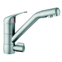 Robinet dauphin 3 voies - Chromé mat - 002228 - Copyright Waterconcept