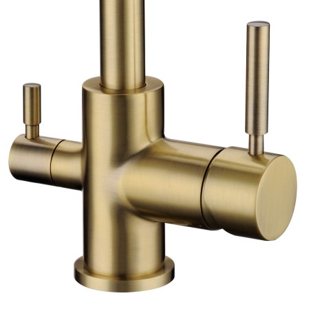 Robinet col de cygne 3 voies -  Biscayne V2 - Bronze