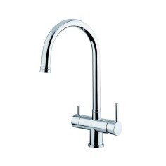 Robinet mitigeur 3 voies - Col de cygne - Anemone - Chromé