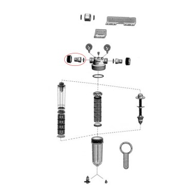 Raccord NW25 3/4" - NW18 Cintropur