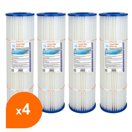 Filtre SPCF-118 - Crystal Filter® - Compatible Pentair® QUAD DE 60 (lot de 4)