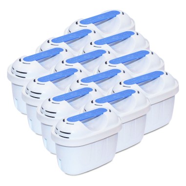 Cartouche Brita Maxtra+ compatible - Filtre carafe filtrante FL-402E (lot de 12)
