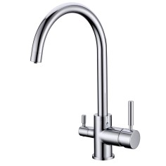 Robinet col de cygne 3 voies -  Biscayne V2 - Chromé 2