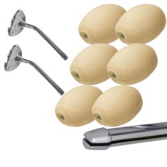 Lot 6 savons lait d'amande rotatif écolier à clip + 2 portes savons Clip 2