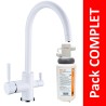 Robinet 3 voies Biscayne Blanc + Kit de filtration QCF-3001/321 - PROMO