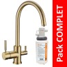 Robinet 3 voies Biscayne Bronze + Kit de filtration QCF-3001/321 - PROMO