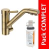 Robinet 3 voies Samoa Bronze + Kit de filtration QCF-3001/321 - PROMO