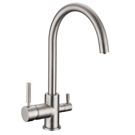 Robinet 3 voies Biscayne Nickel brossé + Kit de filtration QCF-3001/321 - PROMO